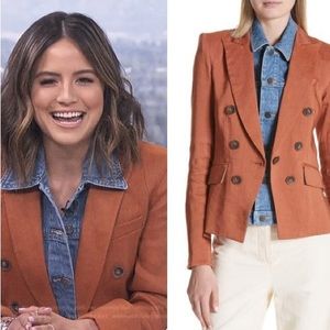 Veronica Beard Diego Jacket Dickey Blazer Terracotta Orange Sz 6 AS SEEN ON TV